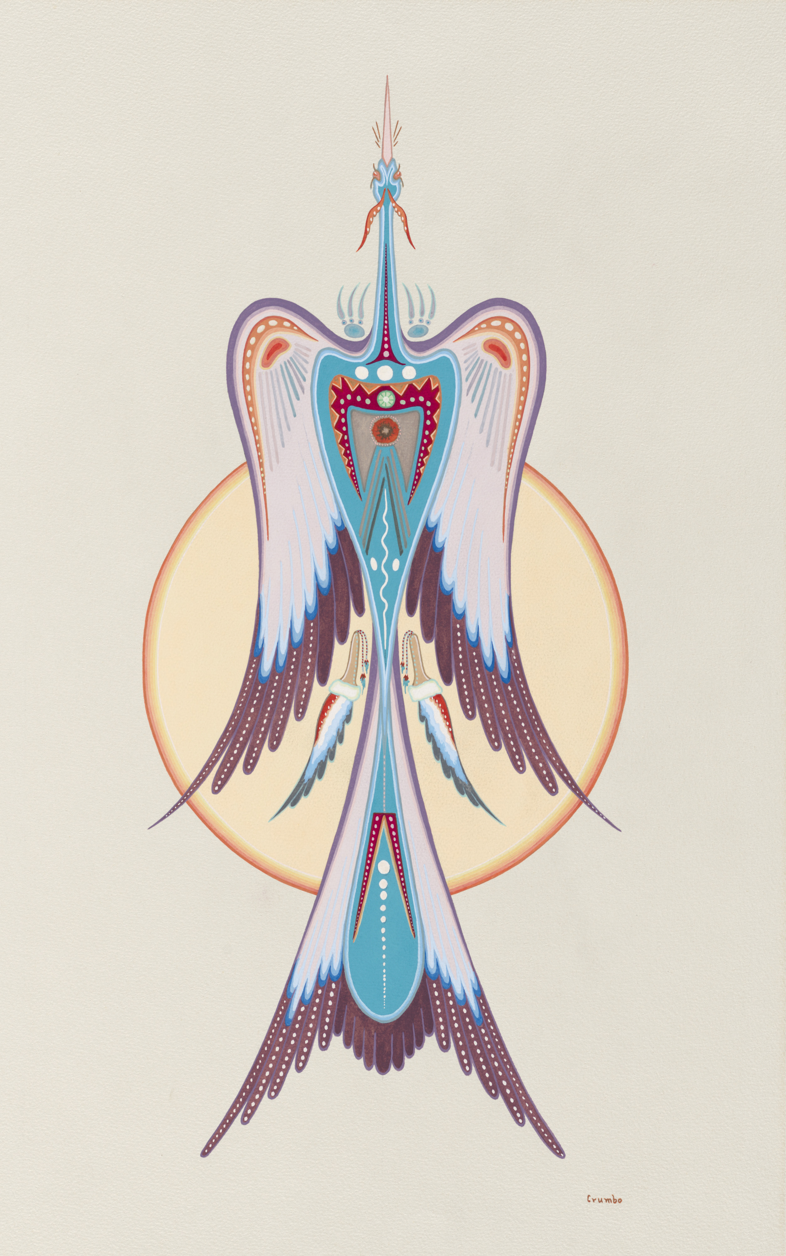 Peyote Bird / Woodrow Wilson Crumbo - Gilcrease Museum Online